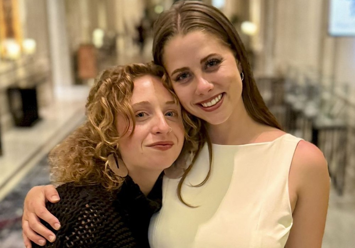Two University of Montana students at the Hearst awards